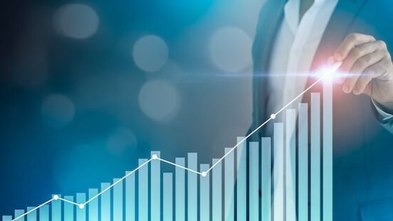 Business,Growth,boost,Up,Business,Or,Success,Concept.businessman,Pointing,Arrow,Graph