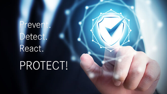 Protection,Network,Security,Computer,And,Safe,Your,Data,Concept,,Businessman